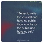 Write for yourself 2