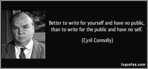 Better to write for yourself